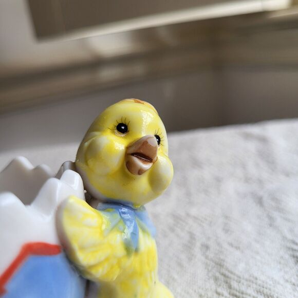 Vintage Ceramic‎ Easter Chicks & Egg Small Planter Mid-century - Picture 5 of 5